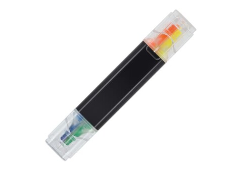 4-in-1-Textmarker - Schwarz bedrucken, Art.-Nr. LT81261-N0002