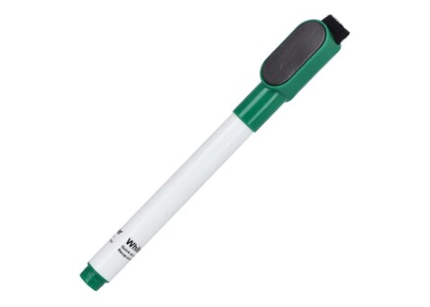 Whiteboard-Marker mit Magnet und Wischer - Grün bedrucken, Art.-Nr. LT81271-N0031 Whiteboard-Marker mit Magnet und Wischer - Grün bedrucken, Art.-Nr. LT81271-N0031