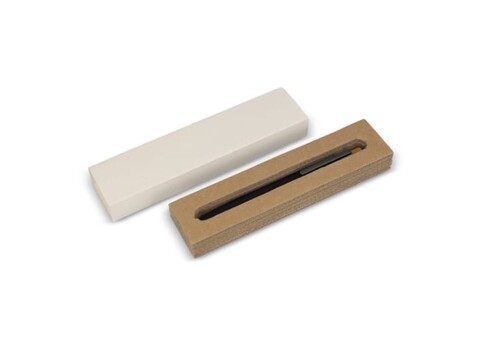 Stiftebox aus recyceltem Milchkarton, 1 Stift - Beige bedrucken, Art.-Nr. LT83143-N0055 Stiftebox aus recyceltem Milchkarton, 1 Stift - Beige bedrucken, Art.-Nr. LT83143-N0055