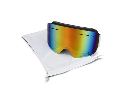 Skibrille für den Freizeitbereich - Kategorie 3, EN 174 zertifiziert - Weiss bedrucken, Art.-Nr. LT86729-N0001