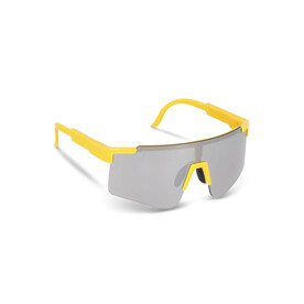 Tom R-PC Sport-Sonnenbrille mit verspiegelten Gläsern UV400 - Neon Sortiment / Gelb bedrucken, Art.-Nr. LT86730-N9941