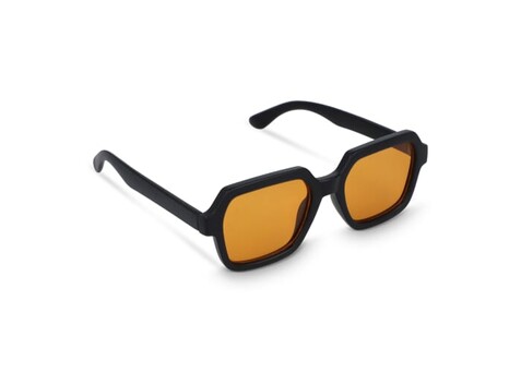 Lars Sonnenbrille UV400 - Schwarz / Orange bedrucken, Art.-Nr. LT86739-N0226