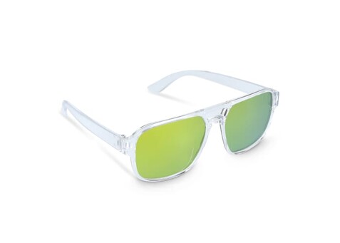 Elin Sonnenbrille UV400 - Transparent / Orange bedrucken, Art.-Nr. LT86741-N0426