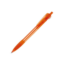 Kugelschreiber Cosmo Grip Transparent - Transparent / Rosa bedrucken, Art.-Nr. LT87624-N0476