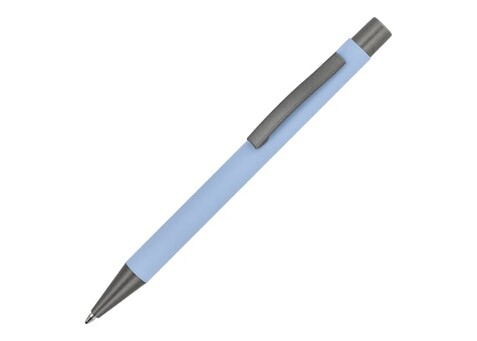 Metallkugelschreiber New York Softtouch - Pastellblau bedrucken, Art.-Nr. LT87767-N0016 Metallkugelschreiber New York Softtouch - Pastellblau bedrucken, Art.-Nr. LT87767-N0016