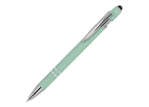 Kugelschreiber Paris Metall Soft Touch - Mint bedrucken, Art.-Nr. LT87782-N0036