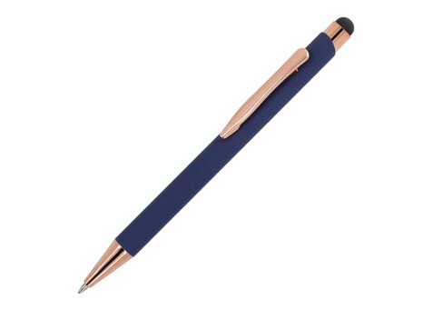 Kugelschreiber Prag Roségold R-AL - Dunkelblau bedrucken, Art.-Nr. LT87887-N0010 Kugelschreiber Prag Roségold R-AL - Dunkelblau bedrucken, Art.-Nr. LT87887-N0010