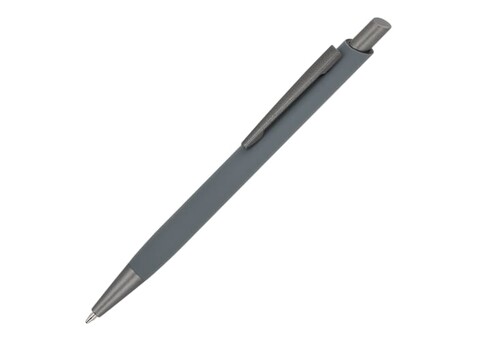 Kugelschreiber Boston Softtouch - Grau bedrucken, Art.-Nr. LT87889-N0061