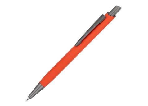 Kugelschreiber Boston Softtouch - Orange bedrucken, Art.-Nr. LT87889-N0026