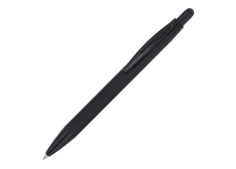 Kugelschreiber Alaska Softtouch mit Stylus R-AL - Schwarz bedrucken, Art.-Nr. LT87892-N0002
