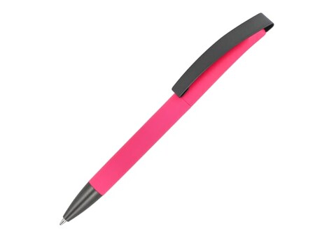Kugelschreiber Vegas Softtouch Metallclip - Rosa bedrucken, Art.-Nr. LT87893-N0076 Kugelschreiber Vegas Softtouch Metallclip - Rosa bedrucken, Art.-Nr. LT87893-N0076