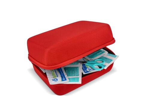 Erste-Hilfe-Set 40-teilig Andes - Rot bedrucken, Art.-Nr. LT90315-N0021