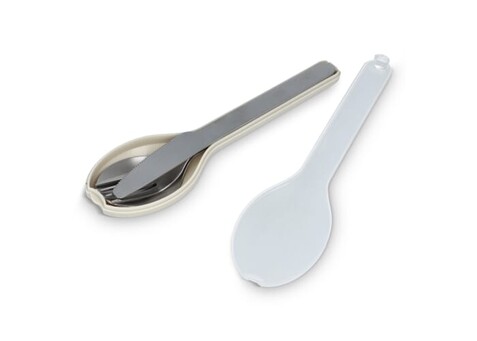 Besteckset Go - Beige bedrucken, Art.-Nr. LT90404-N0055