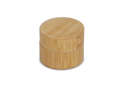 Lipbalm rund Bambus - Natur bedrucken, Art.-Nr. LT90481-N0094