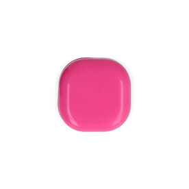 Kubischer Lippenpflegestift aus recyceltem ABS - Rosa bedrucken, Art.-Nr. LT90484-N0076