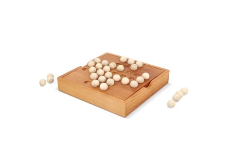Murmel-Solitärspiel - Natur bedrucken, Art.-Nr. LT90760-N0094