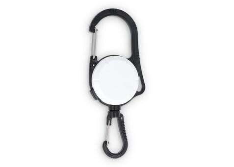 2-Wege-Karabiner-Kartenhalter - Weiss bedrucken, Art.-Nr. LT90788-N0001 2-Wege-Karabiner-Kartenhalter - Weiss bedrucken, Art.-Nr. LT90788-N0001