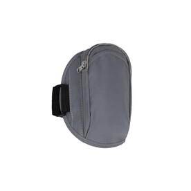 Reflektierendes Sportarmband mit Tasche - Grau bedrucken, Art.-Nr. LT90902-N0061