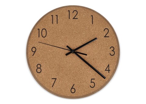 Wanduhr aus Kork - Natur bedrucken, Art.-Nr. LT91101-N0094 Wanduhr aus Kork - Natur bedrucken, Art.-Nr. LT91101-N0094