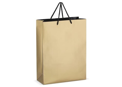 FSC Papier Geschenktasche 30 x 12 x 40cm 200g/m² - Gold bedrucken, Art.-Nr. LT91517-N0006