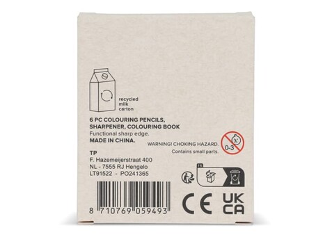 8-teiliges Malset in einer Schachtel aus recyceltem Milchkarton - Ecru bedrucken, Art.-Nr. LT91522-N0054 8-teiliges Malset in einer Schachtel aus recyceltem Milchkarton - Ecru bedrucken, Art.-Nr. LT91522-N0054