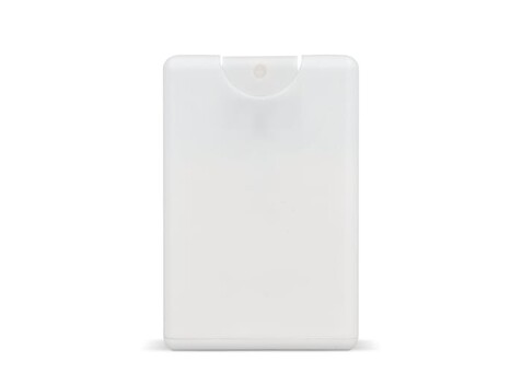 Kreditkarten-Sonnenschutzspray SPF30 aus recyceltem Material - Weiss bedrucken, Art.-Nr. LT91839-N0001