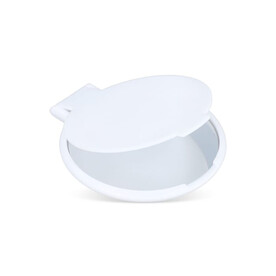 Kleiner kompakter Spiegel Charm - Weiss bedrucken, Art.-Nr. LT92734-N0001