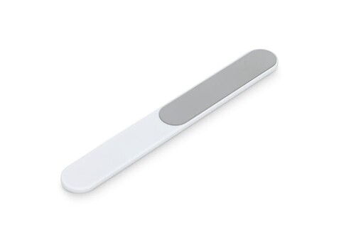 Nagelfeile Noa aus recyceltem ABS - Weiss bedrucken, Art.-Nr. LT92739-N0001