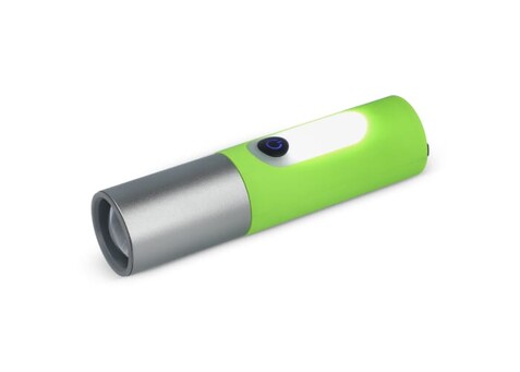 Wiederaufladbare 10-W-LED-Taschenlampe mit Zoomfunktion, 300 lm - Hellgrün bedrucken, Art.-Nr. LT93319-N0032 Wiederaufladbare 10-W-LED-Taschenlampe mit Zoomfunktion, 300 lm - Hellgrün bedrucken, Art.-Nr. LT93319-N0032