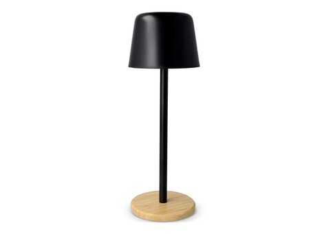 Solis Dimmbare Tischlampe mit Bambusfuß - Schwarz bedrucken, Art.-Nr. LT93353-N0002