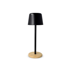 Solis Dimmbare Tischlampe mit Bambusfuß - Schwarz bedrucken, Art.-Nr. LT93353-N0002