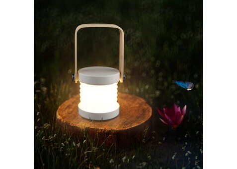 Coollux Multifunktions-LED-Lampe mit Bambusgriff - Weiss bedrucken, Art.-Nr. LT40724-N0001 Coollux Multifunktions-LED-Lampe mit Bambusgriff - Weiss bedrucken, Art.-Nr. LT40724-N0001