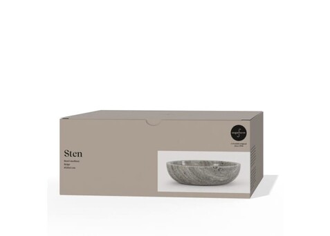 Sagaform Sten Travertin-Marmor-Schale - Beige bedrucken, Art.-Nr. LT52255-N0055