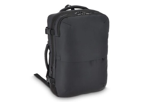 PU-beschichteter Dalston-Rucksack Vakuumrucksack 30 x 15 x 45 cm 20 l - Schwarz bedrucken, Art.-Nr. LT95343-N0002