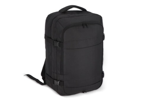 R-PET 600D Handgepäck Rucksack 22L - Schwarz bedrucken, Art.-Nr. LT95353-N0002 R-PET 600D Handgepäck Rucksack 22L - Schwarz bedrucken, Art.-Nr. LT95353-N0002