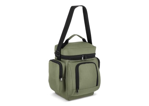 R-PET 600D Lunch-Kühlbox 10L - Olivgrün bedrucken, Art.-Nr. LT95355-N0043