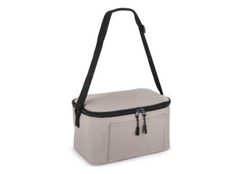 R-PET 600D 6-Dosen-Kühltasche 25 x 14,5 x 15,5 cm 5 l - Grau bedrucken, Art.-Nr. LT95388-N0061