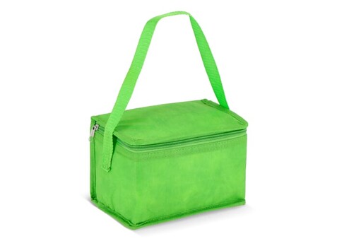 R-PET 6 Dosen-Kühltasche Non Woven 20x 13 x 12,5cm 75g/m² - Hellgrün bedrucken, Art.-Nr. LT95390-N0032
