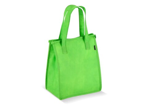 R-PET Kühltasche Non Woven 23x 15 x 27,5cm 75g/m² - Hellgrün bedrucken, Art.-Nr. LT95392-N0032