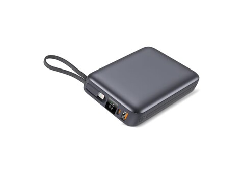 Nova Powerbank 22,5 W Power Delivery mit integrierten Kabeln 20000 mAh - Dunkelgrau bedrucken, Art.-Nr. LT95516-N0060