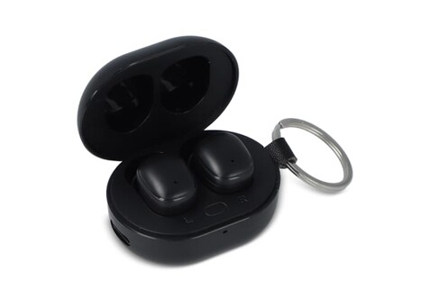 Mini Wireless Earbuds Schlüsselbundgröße - Schwarz bedrucken, Art.-Nr. LT95602-N0002 Mini Wireless Earbuds Schlüsselbundgröße - Schwarz bedrucken, Art.-Nr. LT95602-N0002