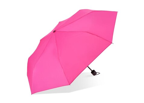 Congo 190T Pongee 21" Faltbarer Regenschirm - Rosa bedrucken, Art.-Nr. LT97115-N0076