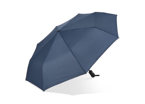 Taman Pongee 21" Faltbarer windproof Regenschirm Auto open &amp; close - Dunkelblau bedrucken, Art.-Nr. LT97117-N0010