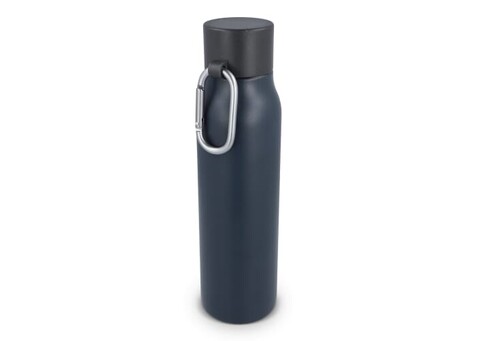 Karabiner mattierte Isolierflasche 600 ml - Grau bedrucken, Art.-Nr. LT98696-N0061 Karabiner mattierte Isolierflasche 600 ml - Grau bedrucken, Art.-Nr. LT98696-N0061