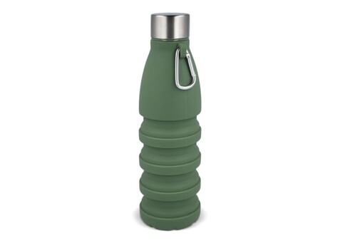 Faltbare Wasserflasche 550 ml - Olivgrün bedrucken, Art.-Nr. LT98720-N0043