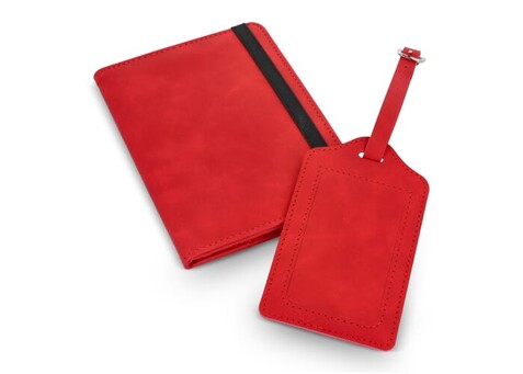 Saana Reise-Set - Rot bedrucken, Art.-Nr. LT99647-N0021