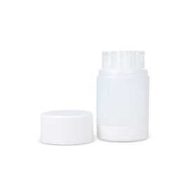 Trio Reise-Toilettenflaschen - Weiss bedrucken, Art.-Nr. LT92728-N0001