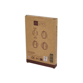 InSideOut Weihnachtsschmuck aus Holz 3er-Set - Natur bedrucken, Art.-Nr. LT57400-N0094