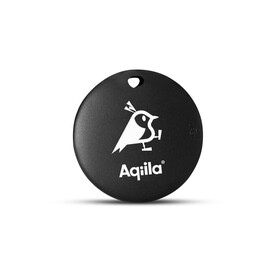 Aqiila Tagbird – Fahrradklingel mit wasserdichter Smartfinder - Schwarz bedrucken, Art.-Nr. LT45202-N0002