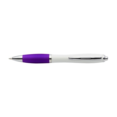 Kugelschreiber Swansea | Gummierte Griffzone – Violett bedrucken, Art.-Nr. 024999128_916289